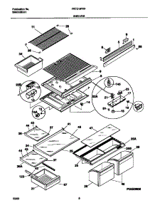 04 - Shelves parts for Frigidaire Refrigerator FRT21IPRHD6 from AppliancePartsPros.com