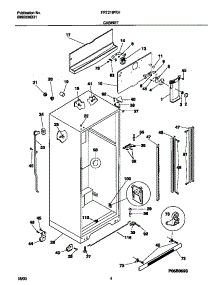 03 - Cabinet parts for Frigidaire Refrigerator FRT21IPRHW6 from AppliancePartsPros.com