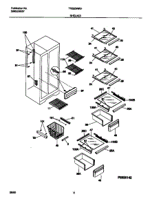 05 - Shelves parts for Frigidaire Refrigerator TRS20WRHD4 from AppliancePartsPros.com