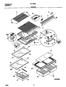 04 - Shelves parts for Frigidaire Refrigerator FRT18INRJW0 from AppliancePartsPros.com