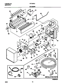 06 - Ice Maker parts for Frigidaire Refrigerator FRT18INRJY0 from AppliancePartsPros.com