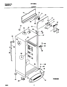 03 - Cabinet parts for Frigidaire Refrigerator FRT18INRJZ0 from AppliancePartsPros.com