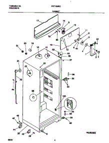 03 - Cabinet parts for Frigidaire Refrigerator FRT16NRGD6 from AppliancePartsPros.com