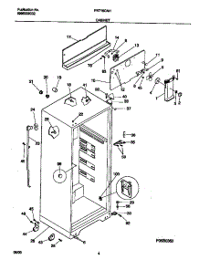 03 - Cabinet parts for Frigidaire Refrigerator FRT16CNHW2 from AppliancePartsPros.com