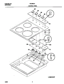 02 - Control Panel parts for Frigidaire Cooktop FEC26C2HTA from AppliancePartsPros.com