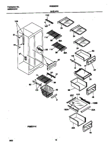 05 - Shelves parts for Frigidaire Refrigerator FRS26ZNHD4 from AppliancePartsPros.com