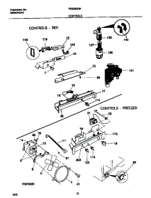 06 - Controls parts for Frigidaire Refrigerator FRS26ZNHQ4 from AppliancePartsPros.com