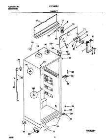 03 - Cabinet parts for Frigidaire Refrigerator FRT18DRHW1 from AppliancePartsPros.com