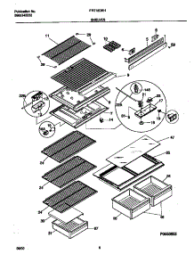 04 - Shelves parts for Frigidaire Refrigerator FRT18DRHW1 from AppliancePartsPros.com