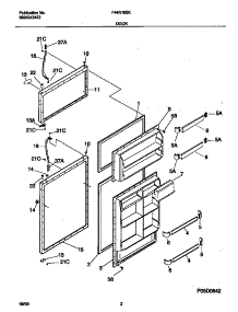 02 - Door parts for Frigidaire Refrigerator F44R18SKD1 from AppliancePartsPros.com