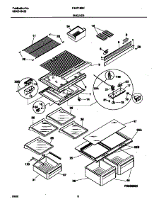 04 - Shelves parts for Frigidaire Refrigerator F44R18SKD1 from AppliancePartsPros.com