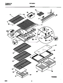 04 - Shelves parts for Frigidaire Refrigerator FRT18IDRHD1 from AppliancePartsPros.com
