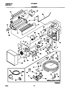 06 - Ice Maker parts for Frigidaire Refrigerator FRT18IDRHW1 from AppliancePartsPros.com