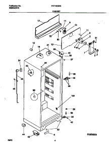 03 - Cabinet parts for Frigidaire Refrigerator FRT18IDRHY1 from AppliancePartsPros.com
