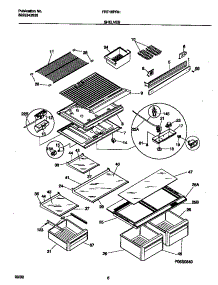 04 - Shelves parts for Frigidaire Refrigerator FRT18PRHW1 from AppliancePartsPros.com
