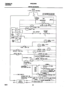 11 - Wiring Schematic parts for Frigidaire Refrigerator WRS22WNHD5 from AppliancePartsPros.com