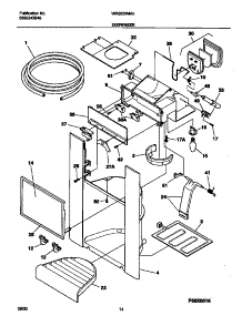 08 - Dispenser parts for Frigidaire Refrigerator WRS22WNHW5 from AppliancePartsPros.com