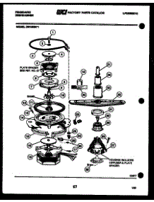 07 - Motor Pump Parts parts for Frigidaire Dishwasher DW1805KF1 from AppliancePartsPros.com