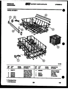 08 - Racks And Trays parts for Frigidaire Dishwasher DW1805KA1 from AppliancePartsPros.com