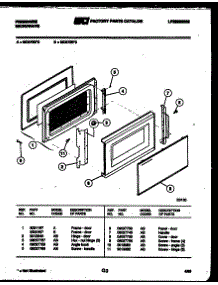 03 - Door Parts parts for Frigidaire Microwave MC870EL2 from AppliancePartsPros.com