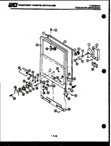 04 - Door Parts parts for Frigidaire Dishwasher DW-3350DL2 from AppliancePartsPros.com