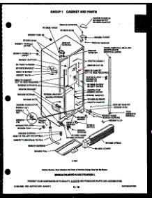 03 - Door Parts parts for Frigidaire Microwave MC1380EW1 from AppliancePartsPros.com