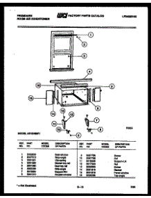 06 - Window Mounting Parts parts for Frigidaire Air Conditioner AR18NS8F1 from AppliancePartsPros.com