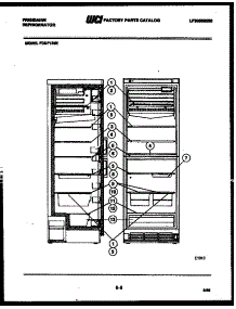 06 - Shelves And Supports parts for Frigidaire Refrigerator FCDF135EL from AppliancePartsPros.com