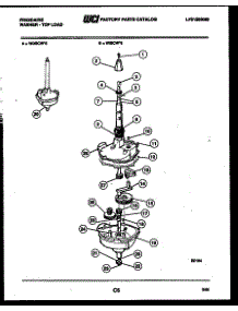 08 - Transmission Parts parts for Frigidaire Washer WDSCL6 from AppliancePartsPros.com