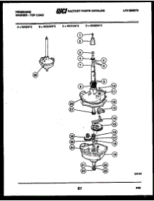 07 - Transmission Parts parts for Frigidaire Washer WDDL3 from AppliancePartsPros.com