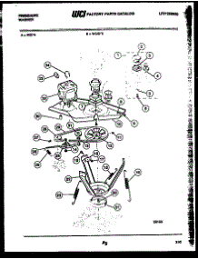 06 - Motor And Idler Arm Clutch parts for Frigidaire Washer WCIDW3 from AppliancePartsPros.com