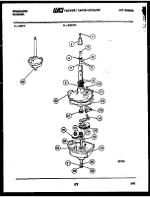 07 - Transmission Parts parts for Frigidaire Washer WCIDW3 from AppliancePartsPros.com