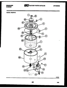 04 - Tub Detail parts for Frigidaire Washer WDSFW0 from AppliancePartsPros.com