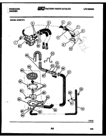 05 - Pump, Water Valve And Water Inlet parts for Frigidaire Washer WDSFW0 from AppliancePartsPros.com