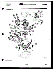 06 - Motor And Idler Arm Clutch parts for Frigidaire Washer WCSFW0 from AppliancePartsPros.com