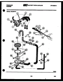 05 - Pump, Water Valve And Water Inlet parts for Frigidaire Washer WCDSFW0 from AppliancePartsPros.com