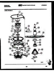 08 - Motor Pump Parts parts for Frigidaire Dishwasher DW1800LH2 from AppliancePartsPros.com