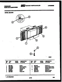 06 - Window Mounting Parts parts for Frigidaire Air Conditioner A08LH8N1 from AppliancePartsPros.com