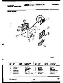 03 - Unit Parts parts for Frigidaire Air Conditioner A05LH8N1 from AppliancePartsPros.com