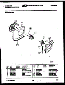 05 - Air Handling Parts parts for Frigidaire Air Conditioner A05LH8N1 from AppliancePartsPros.com