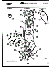 03 - Tub Detail parts for Frigidaire Washer WCILW0 from AppliancePartsPros.com