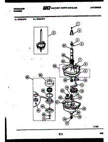 04 - Transmission Parts parts for Frigidaire Washer WCDLL0 from AppliancePartsPros.com