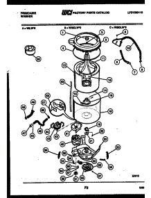 03 - Tub Detail parts for Frigidaire Washer WILW0 from AppliancePartsPros.com