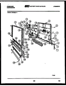 03 - Door Parts parts for Frigidaire Dishwasher DW3350LA2 from AppliancePartsPros.com