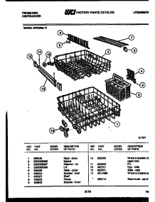 09 - Racks And Trays parts for Frigidaire Dishwasher DW3350LH2 from AppliancePartsPros.com