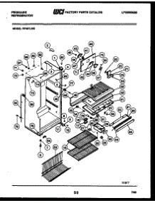 03 - Cabinet Parts parts for Frigidaire Refrigerator FP18TLW2 from AppliancePartsPros.com