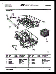 08 - Racks And Trays parts for Frigidaire Dishwasher BF18PW2 from AppliancePartsPros.com