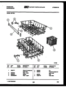 05 - Racks And Trays parts for Frigidaire Dishwasher MF18PH2 from AppliancePartsPros.com