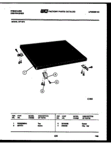 08 - Top Parts parts for Frigidaire Dishwasher MF18PH2 from AppliancePartsPros.com
