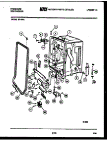 03 - Tub And Frame Parts parts for Frigidaire Dishwasher MF18PA2 from AppliancePartsPros.com
